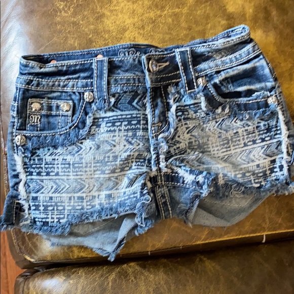 Miss Me Pants - Miss Me 24 blue Jean shorts